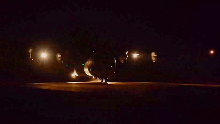 <div class="paragraphs"><p>File photo of Indian Air Force (IAF) jet conducting a night drill.</p></div>