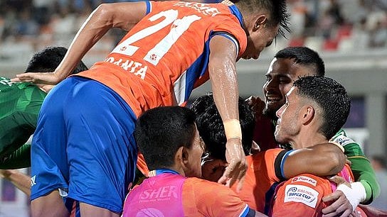 <div class="paragraphs"><p>FC Goa palyers celebrating after winnig the Super Cup.</p></div>