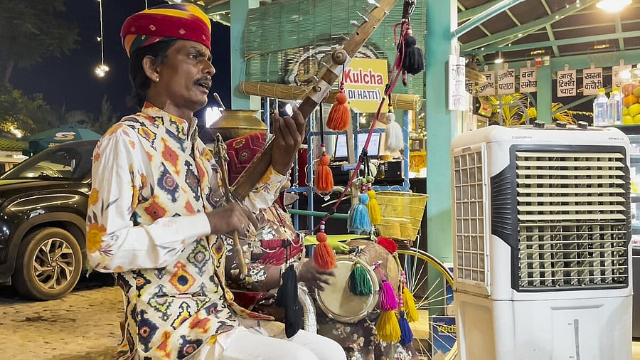 <div class="paragraphs"><p>A folk artist from Rajasthan plays the Ravanhatta, an ancient instrument, to earn a living.</p></div>