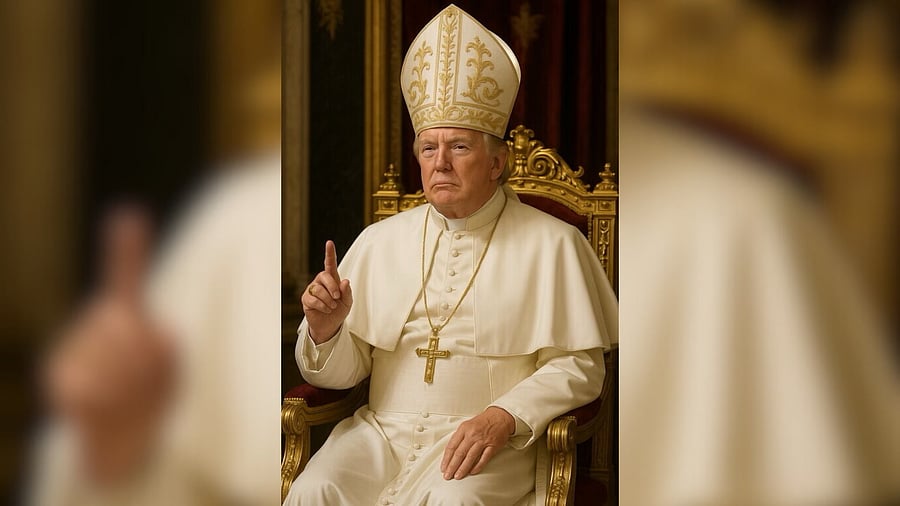 <div class="paragraphs"><p>The AI generated image of US President Donald Trump as Pope.</p></div>