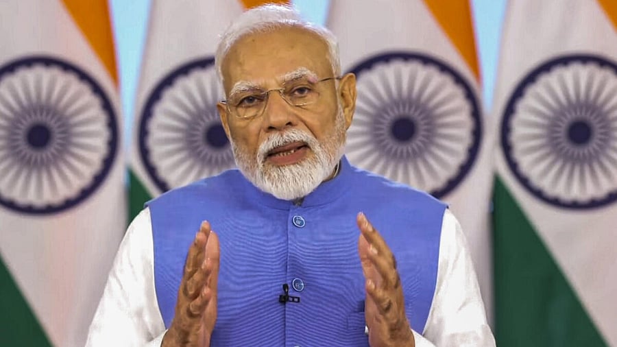 <div class="paragraphs"><p>Prime Minister Narendra Modi virtually addresses the inauguration of the Khelo India Youth Games.</p></div>