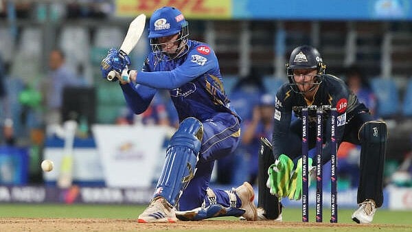 <div class="paragraphs"><p>Mumbai Indians' Corbin Bosch in action</p></div>