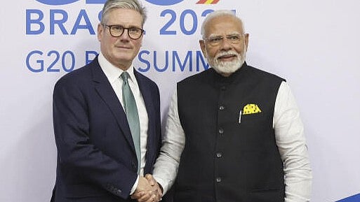 <div class="paragraphs"><p>Prime Minister Narendra Modi during a bilateral meeting with UK Prime Minister Keir Starmer</p></div>