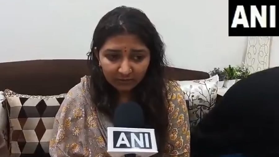 <div class="paragraphs"><p>Asavari Jagdale, daughter of Santosh Jagdale, who was killed in Pahlagam terror attack</p><p></p></div>