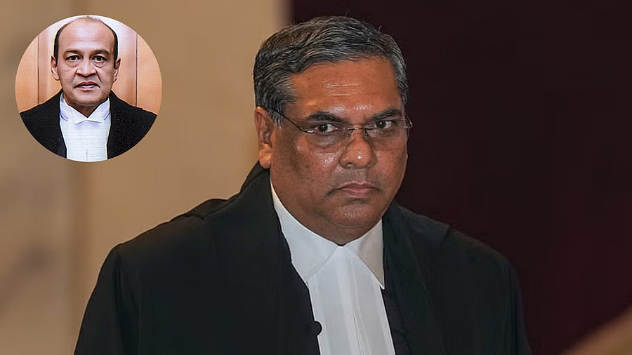 <div class="paragraphs"><p>CJI Sanjiv Khanna with an inset image of Justice Yashwant Varma.</p></div>