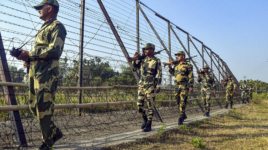 <div class="paragraphs"><p>BSF at India-Bangladesh border.</p></div>