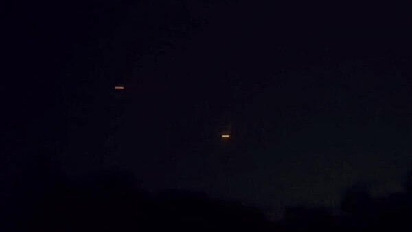 <div class="paragraphs"><p>Missiles streak across the city sky, in Jammu, Thursday, May 8, 2025. Pakistani troops resorted to unprovoked shelling along the Line of Control in Kupwara and Baramulla districts of Jammu and Kashmir late on Thursday evening with the Indian armed forces retaliating effectively, officials said.</p></div>