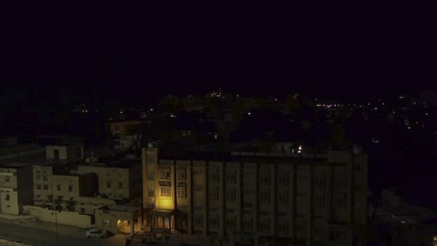 <div class="paragraphs"><p>City of Jaisalmer during the blackout on Thursday. </p></div>