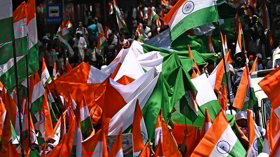 <div class="paragraphs"><p>The demand for national flags has spiked in the city following Operation Sindoor.</p></div>