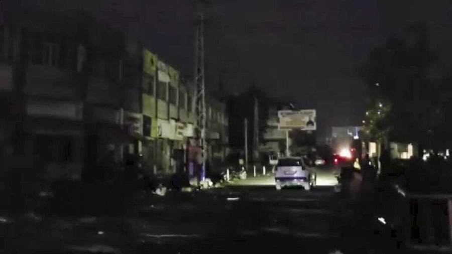 <div class="paragraphs"><p>A car moves on a road during blackout amid escalating tensions between India and Pakistan, in Barmer, Rajasthan</p></div>