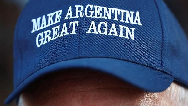 <div class="paragraphs"><p>A supporter of Argentina's President Javier Milei wearing a "Make Argentina Great Again" hat attends a La Libertad Avanza party rally before the mid-term elections, in Buenos Aires, Argentina</p></div>