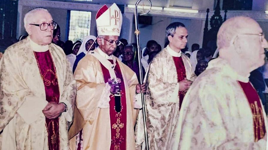 <div class="paragraphs"><p>Newly elected Pope Leo XIV, then Father Robert Francis Prevost, during a visit at Pollachi, in Coimbatore district of Tamil Nadu, in 2006.</p></div>