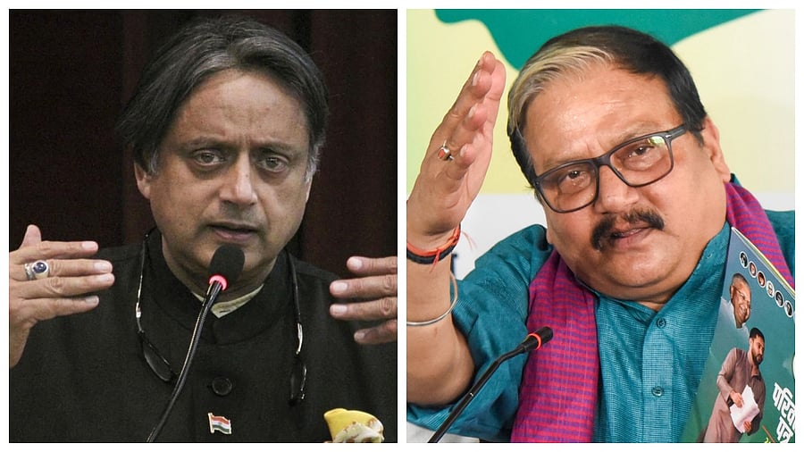<div class="paragraphs"><p>Shashi Tharoor (L) and Manoj Jha</p></div>