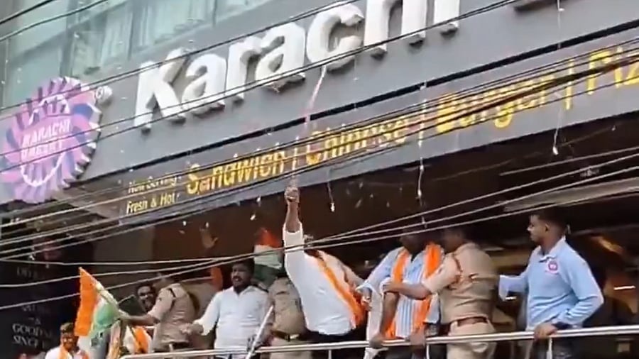 <div class="paragraphs"><p>Hyderabad's Karachi Bakery vandalised by BJP activists.&nbsp;</p></div>