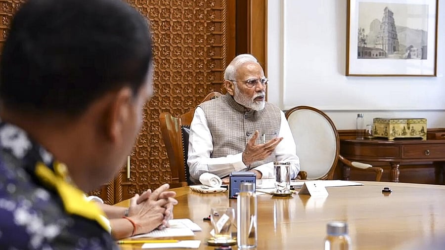 <div class="paragraphs"><p>PM Modi chairs high level meeting</p><p></p></div>