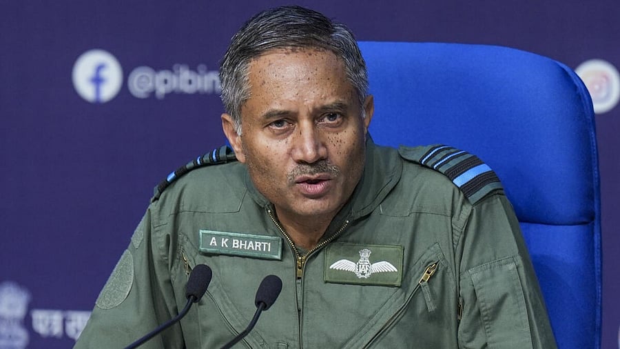 <div class="paragraphs"><p>Air Marshal AK Bharti during a press conference on 'Operation Sindoor', in New Delhi, Monday, May 12, 2025.</p></div>