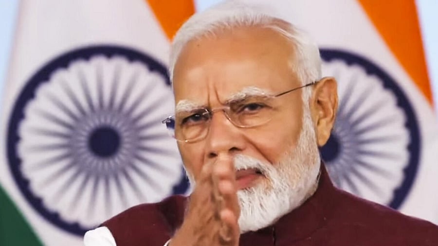 <div class="paragraphs"><p>Prime Minister Narendra Modi addresses the nation, Monday, May 12, 2025.</p></div>