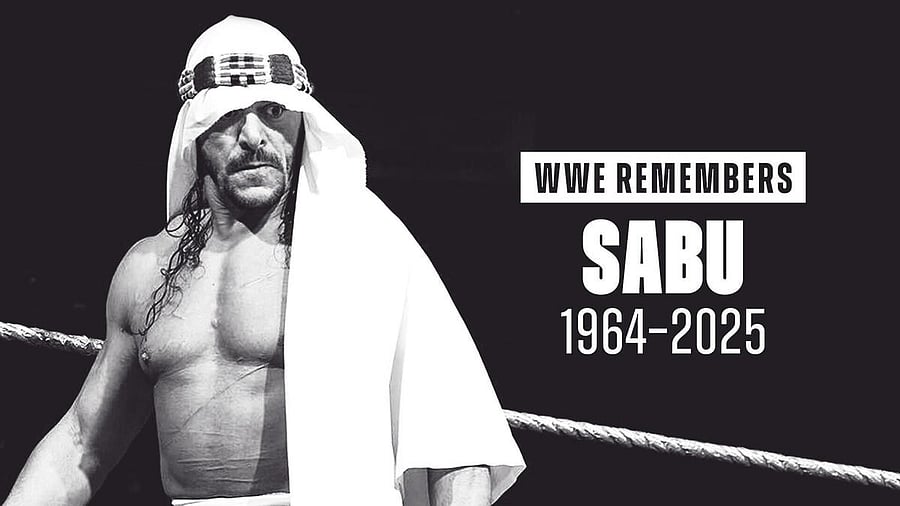 <div class="paragraphs"><p>WWE's poster for Sabu.</p></div>