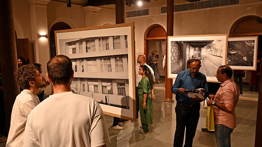 <div class="paragraphs"><p>The exhibition comprises pictures of apartment buildings, street corners, bus stops and people of the city.</p></div>