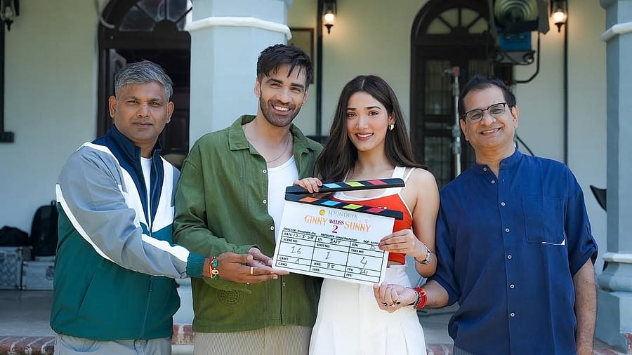 <div class="paragraphs"><p>Avinash Tiwary and Medha Shankr on the sets of <em>Ginny Weds Sunny 2</em>.</p></div>