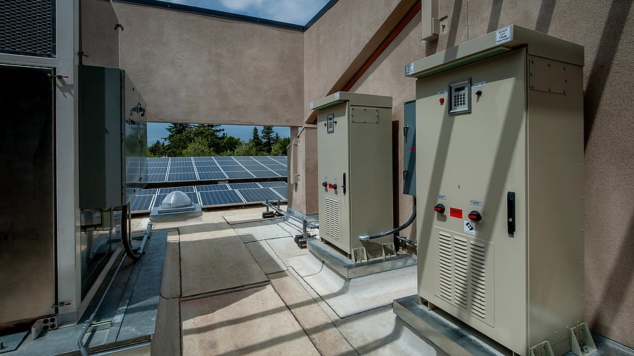 <div class="paragraphs"><p>Representative image of solar panels with inverters. </p></div>