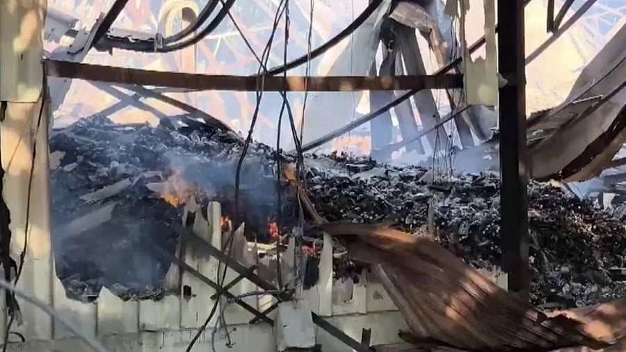 <div class="paragraphs"><p>The storage facility in Thiruvalla was gutted after a massive fire broke out on Tuesday night.</p></div>