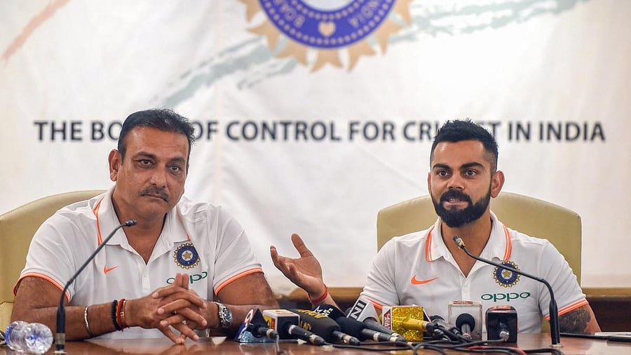 <div class="paragraphs"><p>File photo of Virat Kohli along with Ravi Shastri  </p></div>