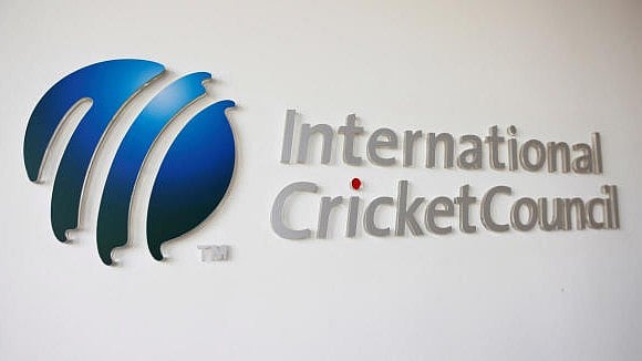 <div class="paragraphs"><p> International Cricket Council (ICC) logo.</p></div>