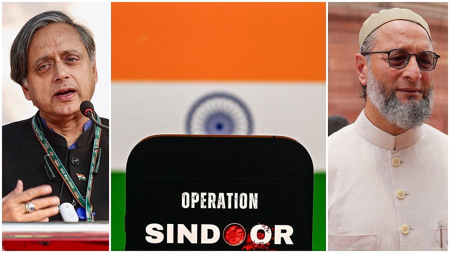 <div class="paragraphs"><p>Congress MP Shashi Tharoor; operation sindoor; AIMIM Chief and MP Asaduddin Owaisi</p></div>