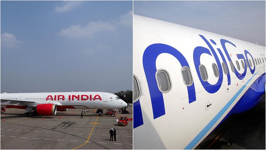 <div class="paragraphs"><p>Representative image of Air India and Indigo aircrafts. </p></div>