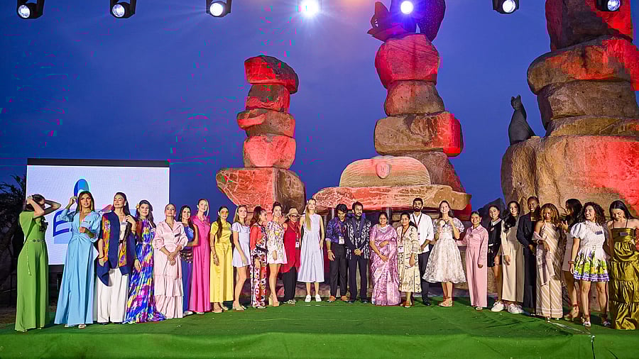 <div class="paragraphs"><p>Miss World 2025 contestants during a visit to Experium Eco Park, in Hyderabad, Telangana</p></div>
