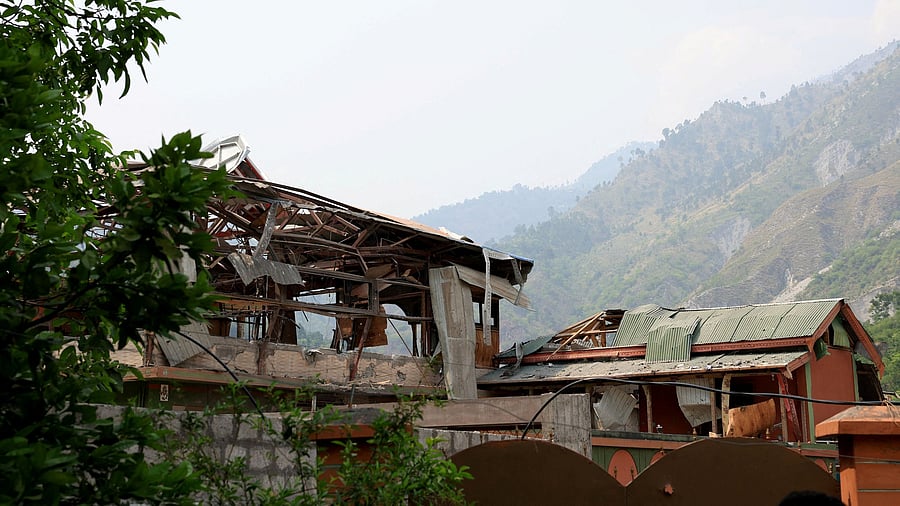 <div class="paragraphs"><p>A damaged portion of Bilal Mosque is seen after it was hit by an Indian strike in Muzaffarabad, the capital of Pakistan-administered Kashmir, May 7, 2025. Representative image.</p></div>