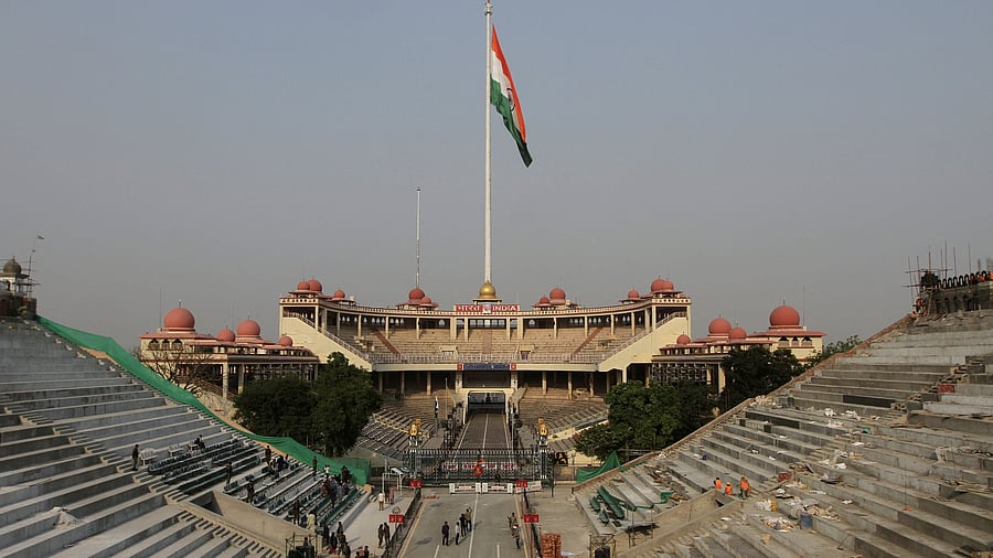 <div class="paragraphs"><p>View of the Pakistan-India joint check post at Wagah border, near Lahore, Pakistan, May 14, 2025. </p></div>