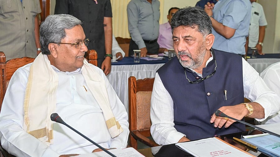 <div class="paragraphs"><p>Chief Minister Siddaramaiah with Deputy CM D K Shivakumar&nbsp;</p></div>