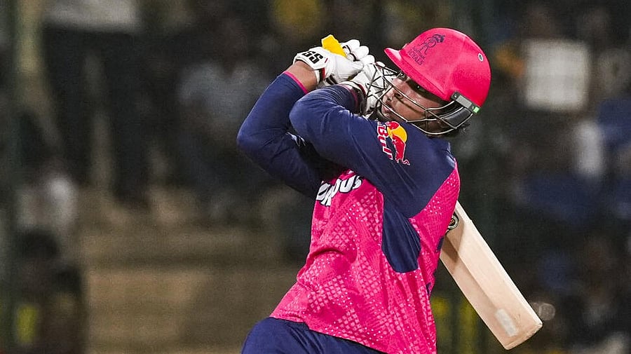 <div class="paragraphs"><p>RR's Vaibhav Suryavanshi plays a shot during the IPL 2025 cricket match between Chennai Super Kings and Rajasthan Royals at the Arun Jaitley Stadium, in New Delhi, Tuesday, May 20, 2025.</p></div>