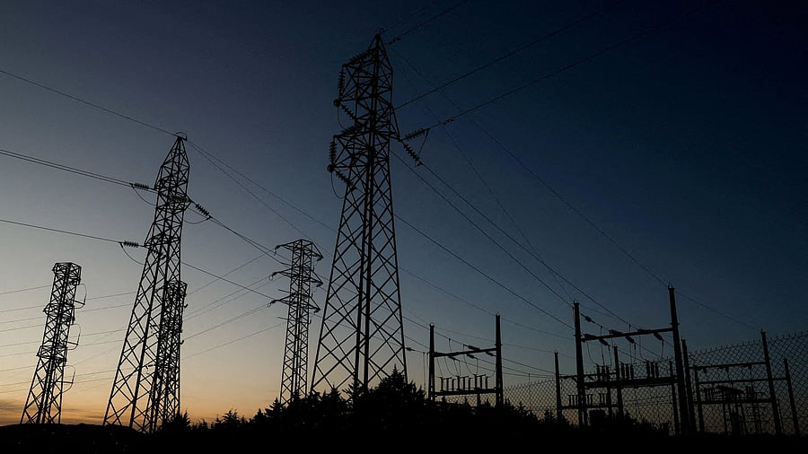 <div class="paragraphs"><p> Power lines connecting pylons of high-tension electricity are seen during sunset at an electricity substation. Representative image.</p></div>