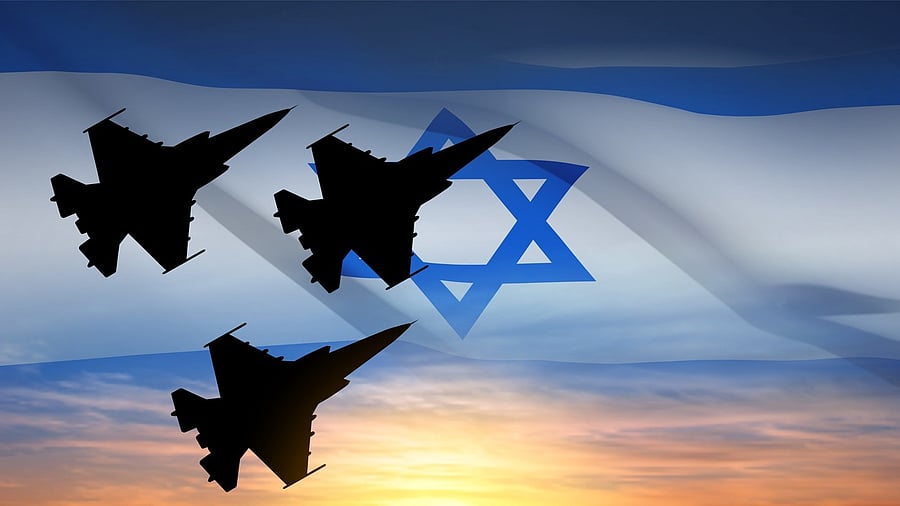 <div class="paragraphs"><p>Image showing silhouettes of fighter jets and the Israeli flag. For representational purposes.</p></div>