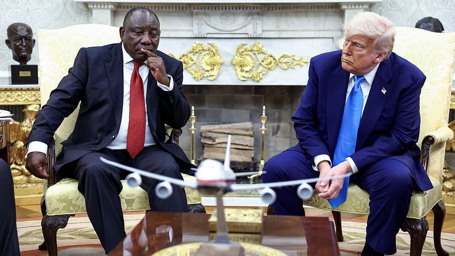<div class="paragraphs"><p>South African President Cyril Ramaphosa and US President Donald Trump </p></div>