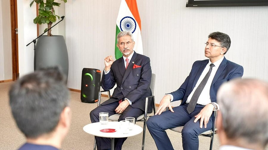 <div class="paragraphs"><p>In this image posted by @DrSJaishankar via X on May 22, 2025, Union External Affairs Minister S Jaishankar interacts with representatives of the Indian community, in Copenhagen, Denmark.</p></div>