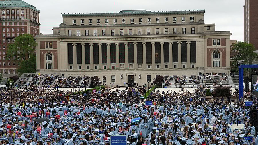 <div class="paragraphs"><p>Students attend the Commencement Ceremony at Columbia University in New York City in Manhattan, New York.</p></div>