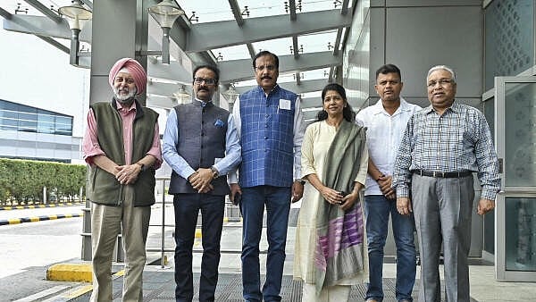 <div class="paragraphs"><p>Third group of multi-party delegation led by DMK MP Kanimozhi.</p></div>