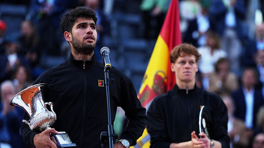 <div class="paragraphs"><p>Spain's Carlos Alcaraz and Italy's Jannik Sinner.</p></div>