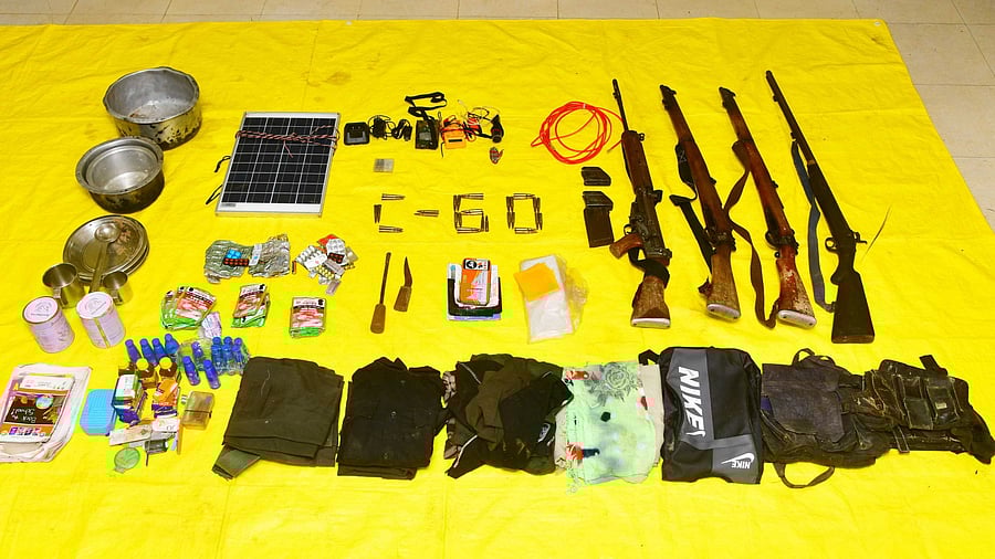 <div class="paragraphs"><p>Arms recovered during the operations.</p></div>