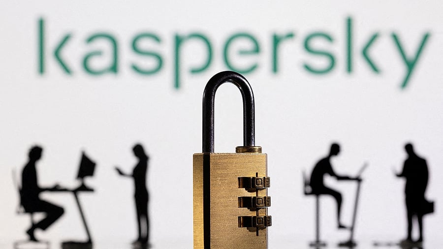 <div class="paragraphs"><p>FILE PHOTO: 3D printed models of people working on computers and padlock are seen in front of a displayed Kaspersky logo in this picture illustration taken, February 1, 2022. </p></div>