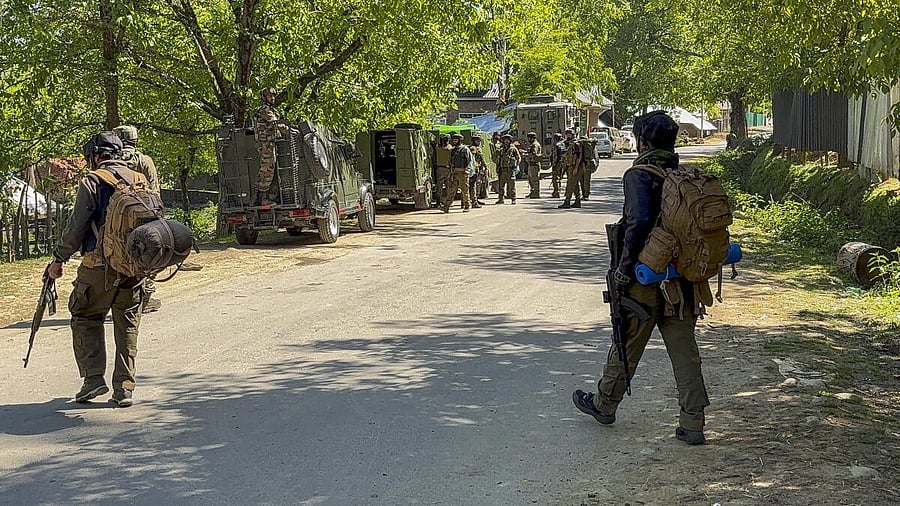 <div class="paragraphs"><p>Security personnel in Jammu and Kashmir.</p></div>