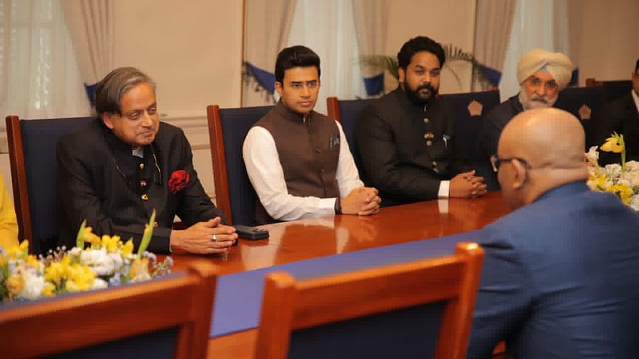 <div class="paragraphs"><p>The All-Party Indian Parliamentary Delegation led by Shashi Tharoor</p></div>