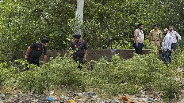 <div class="paragraphs"><p>Investigation underway after an explosion took place near Majitha Road, in Amritsar, Tuesday, May 27, 2025</p></div>