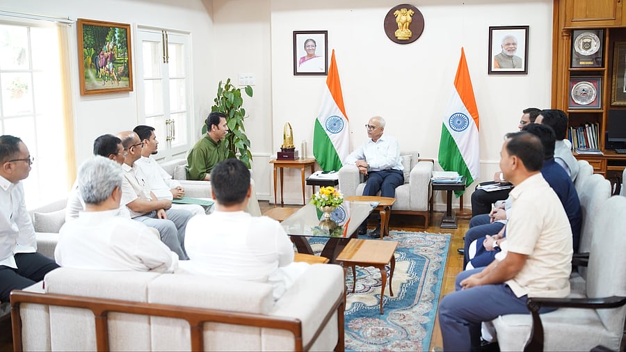 <div class="paragraphs"><p>The MLAs meeting the governor.</p></div>