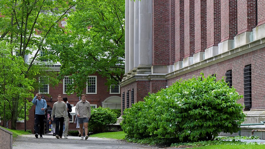 <div class="paragraphs"><p>FILE PHOTO: Students walk on the campus of Harvard University in Cambridge, Massachusetts, US, May 23, 2025.   </p></div>