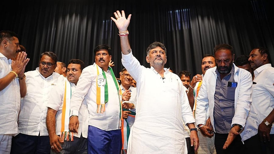 <div class="paragraphs"><p>Karnataka Deputy Chief Minister DK Shivakumar in Hassan.</p></div>